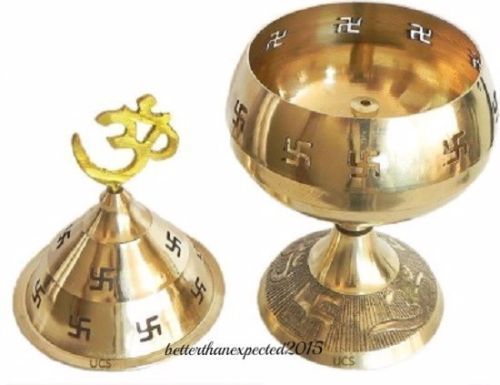 Lampe Diya En Laiton Doré Gravé - Lot De 2 Avec 50 Mèches - Pour Diwali, Puja, Décoration Maison - 5x7.6 Cm