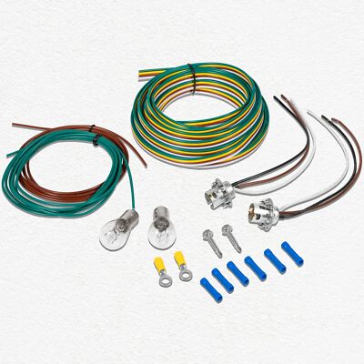 BX8869 Towing Bulb and Socket Tail Light Wiring Kit For Most Vehicles Trailer