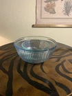 Pyrex 7403-S Clear Blue Tint Ribbed 10Cup & Pyrex 7401-S Aqua Tint Mixing Bowls