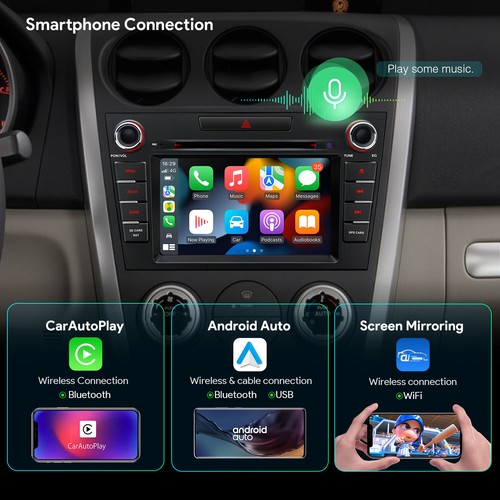 4G Android 14 8-Core Car Play Stereo GPS DVD Player Radio 4+64GB For Mazda CX-7 - Picture 7 of 13