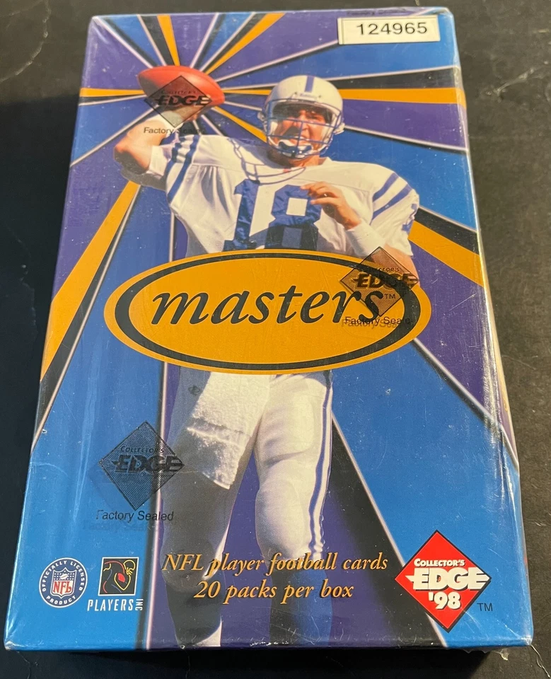 1998 Collector's Edge Masters Football Sealed Box MOSS & MANNING ROOKIES 20 PACK - Image 2 of 2