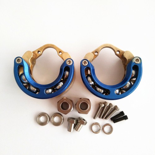 2pcs Brass Pendulum Wheel Counterweight Knuckle Axle W/ 9MM Hex For Traxxas TRX4 - Imagen 12 de 12