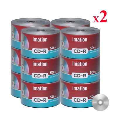 1200 Pack Imation CD-R 52X 700MB/80Min Branded Logo Blank Media Recordable Disc
