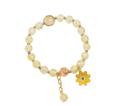 Women crystal bracelet Daisy Flower Jewelry