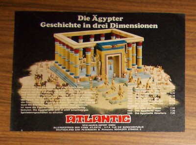 Rare Advertising ATLANTIC Egyptians - The Palace of Pharaoh 1977