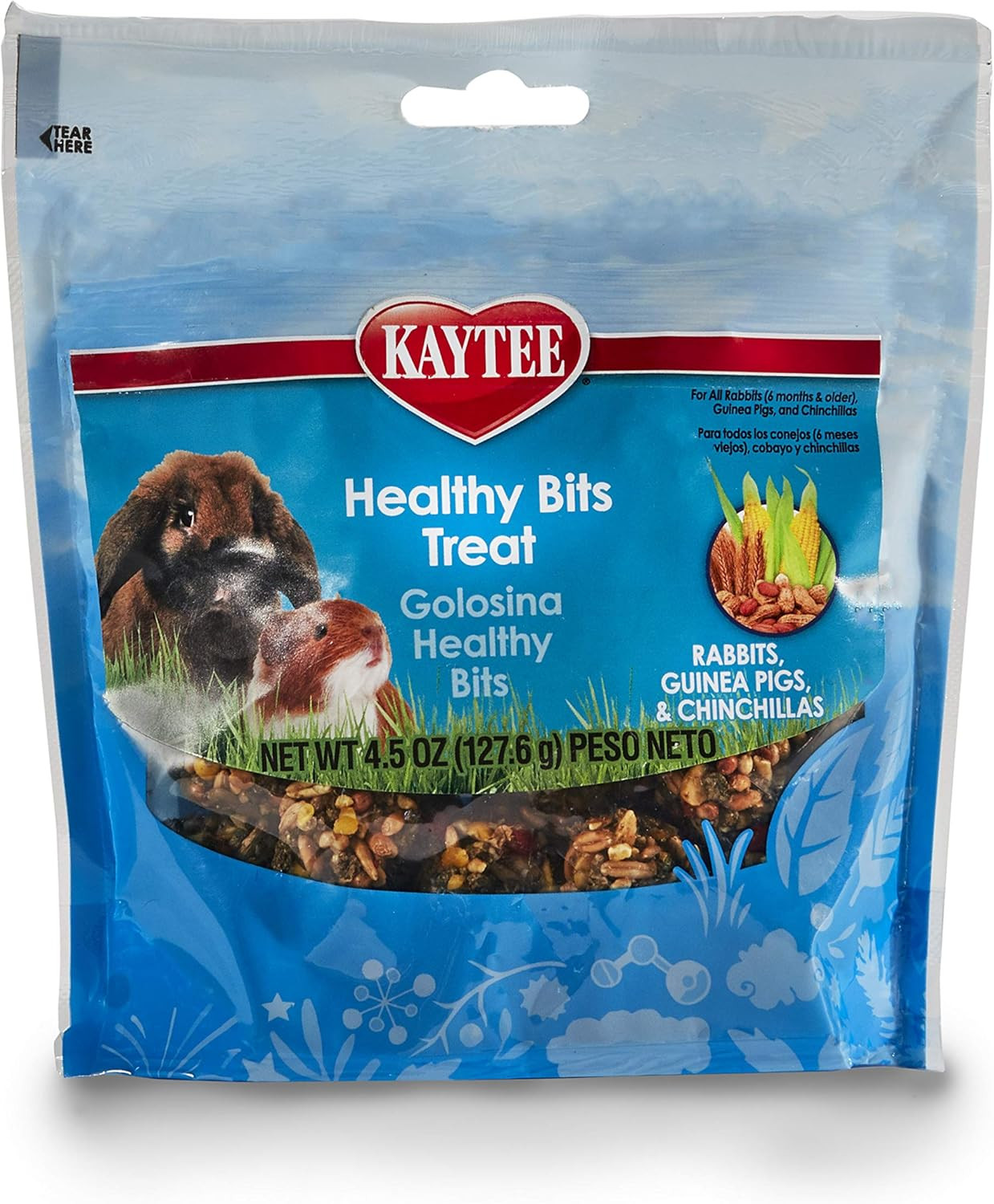 Kaytee Healthy Bits Treat Rabbit and Guinea Pig 4.5 Oz (Pack of 2)