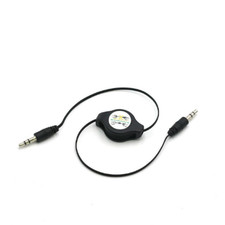 5pcs Car Scalable 3.5mm Audio Cable Male to Male Audio Extension Cable Cord 75cm