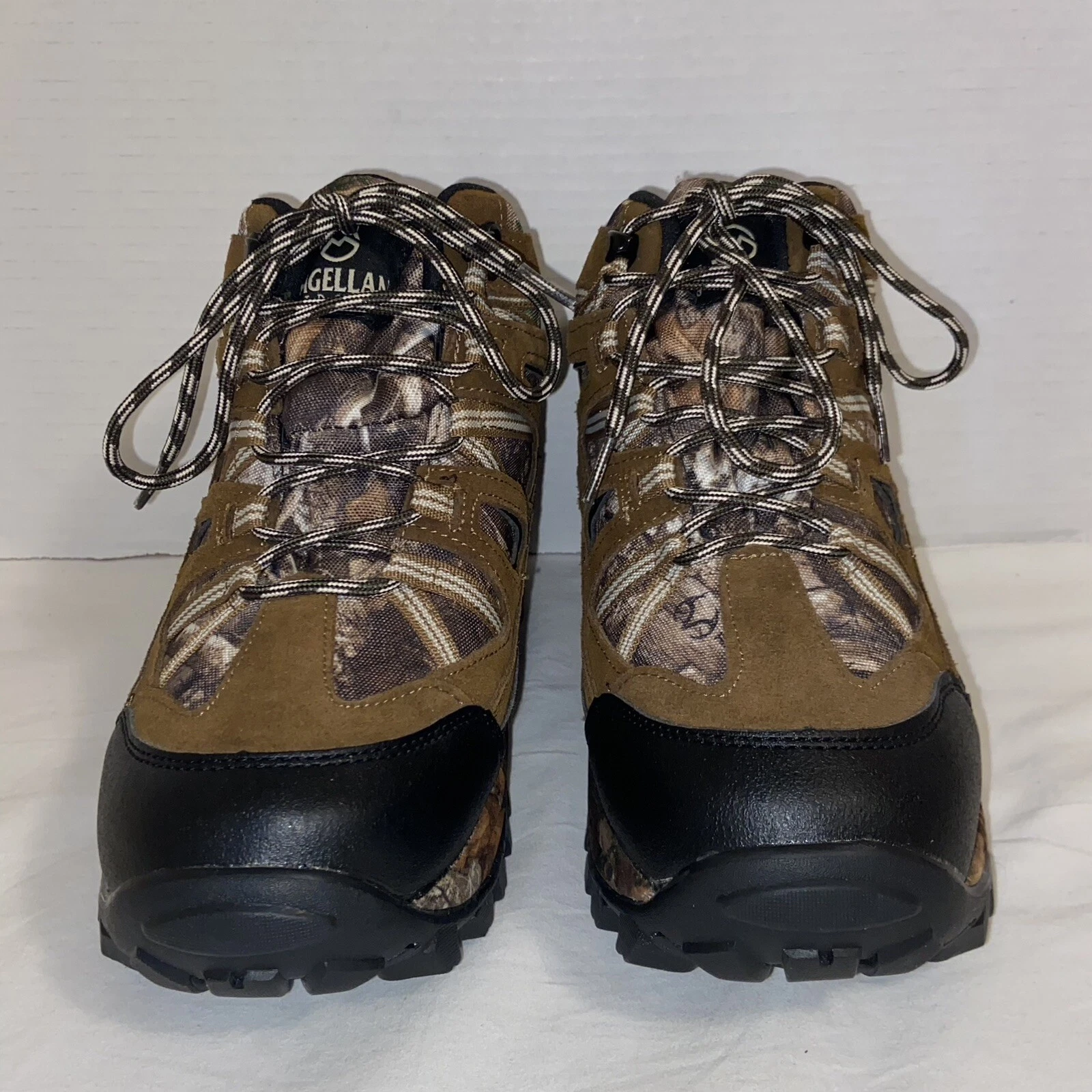 Magellan Mens 7D Waterproof Boots Leather Fabric Camo Hunting Winter Snow