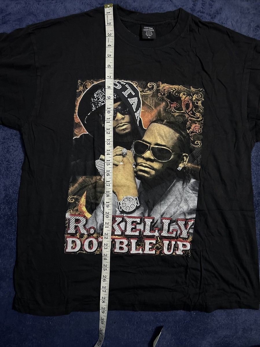 Vintage R Kelly Double Up Tour Tee Hip-Hop Shirt Sz XL-Y2k Rap