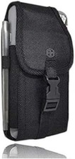 Premium Vertical Canvas Buckle Cell Phone Carrier Holster Cell Phone Belt Holder