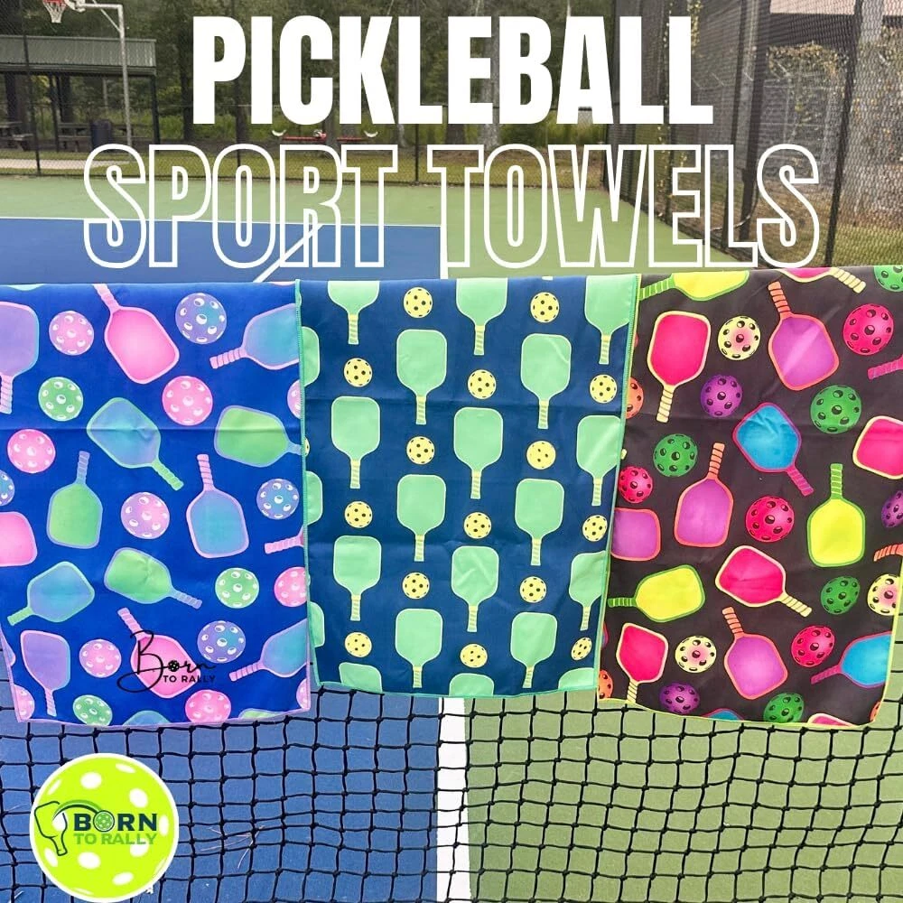 Pickleball Premium Microfiber Towel, Gift and Accessory, Pastel
