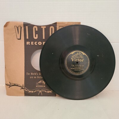 78 RPM 10'' Record Paul Williams Linger Awhile & Hollywood Victor Records 19211