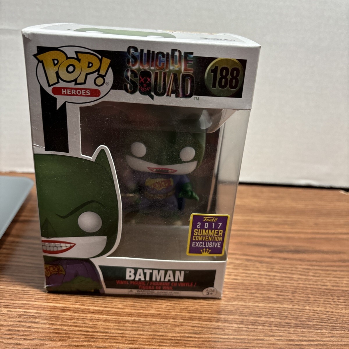 Funko Pop Heroes #188 Batman DC Suicide Squad 2017 SDCC
