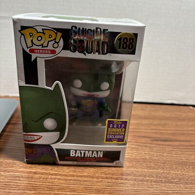 POP! FUNKO バットマン（スーサイド・スクワッド） Amazon.com: DC Comics Suicide Squad Joker Batman SDCC 2017