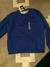 Champion Men  s Royal Blue Fleece Crew Sweatshirt Size Extra Large NWT