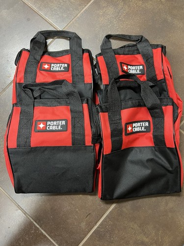 4 PACK Porter Cable Genuine Heavy Duty Tool Bag for Impact, Drill 11 x 9 x 6 NEW