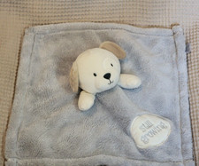 Baby Gear Tan Puppy Dog Still Growing Lovey Grey Soft Security Blanket