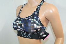 VICTORIA'S SECRET VSX Sport Player Racerback Sport Train Bra Multi Color XS NWT