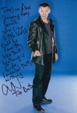 CHRISTOPHER ECCLESTON signed Autogramm 20x30cm DOCTOR WHO in Person autograph