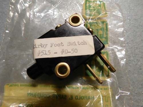 Vintage Genuine Kirby 110563 Foot Switch with Screw Terminals Models 515-516 D50 - Picture 1 of 3