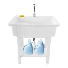 Utility Sink Laundry Tub with Faucet Basement for Laundry Room Garage or Shop