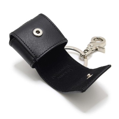 Vivienne Westwood earphone case DEBBIE SMALL ROUNDED AIRPOD CASE black