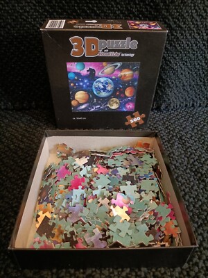 3D Puzzle with visual Echo technology 500 Teile Im Weltall komplett mit OVP