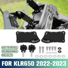CNC Adjustable Windshield Windscreen Riser Kit For Kawasaki KLR 650 2022-2024