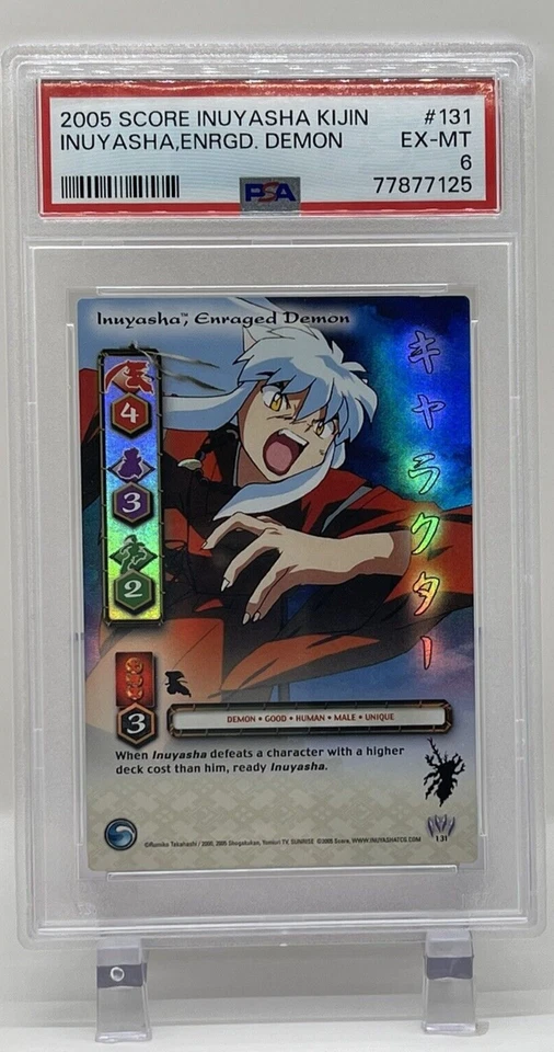 Inuyasha Enraged Demon 2005 Score PSA 6 #131 Kijin Ultra Rare Card TCG - Image 3 of 4