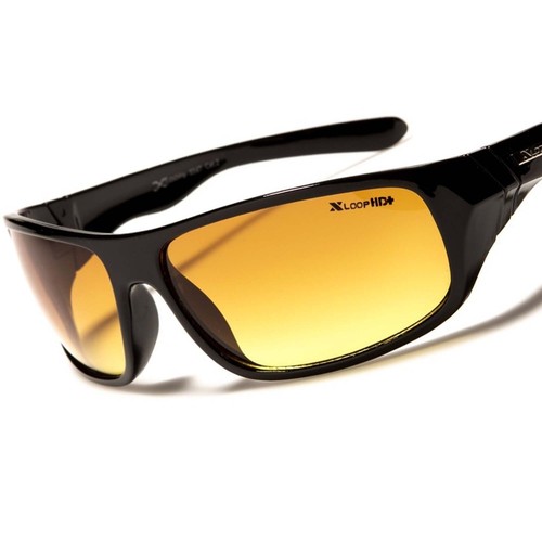 Brown High-Definition Lens Black Driving Modern Stylish Rectangle Sunglasses - 第 1/2 張圖片