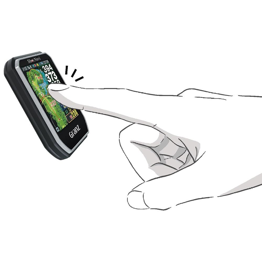Shot Navi Granz WH Golf GPS, Ultra Lightweight, Large Shot Navi Granz WH Golf GPS, Ultra Lightweight, Large