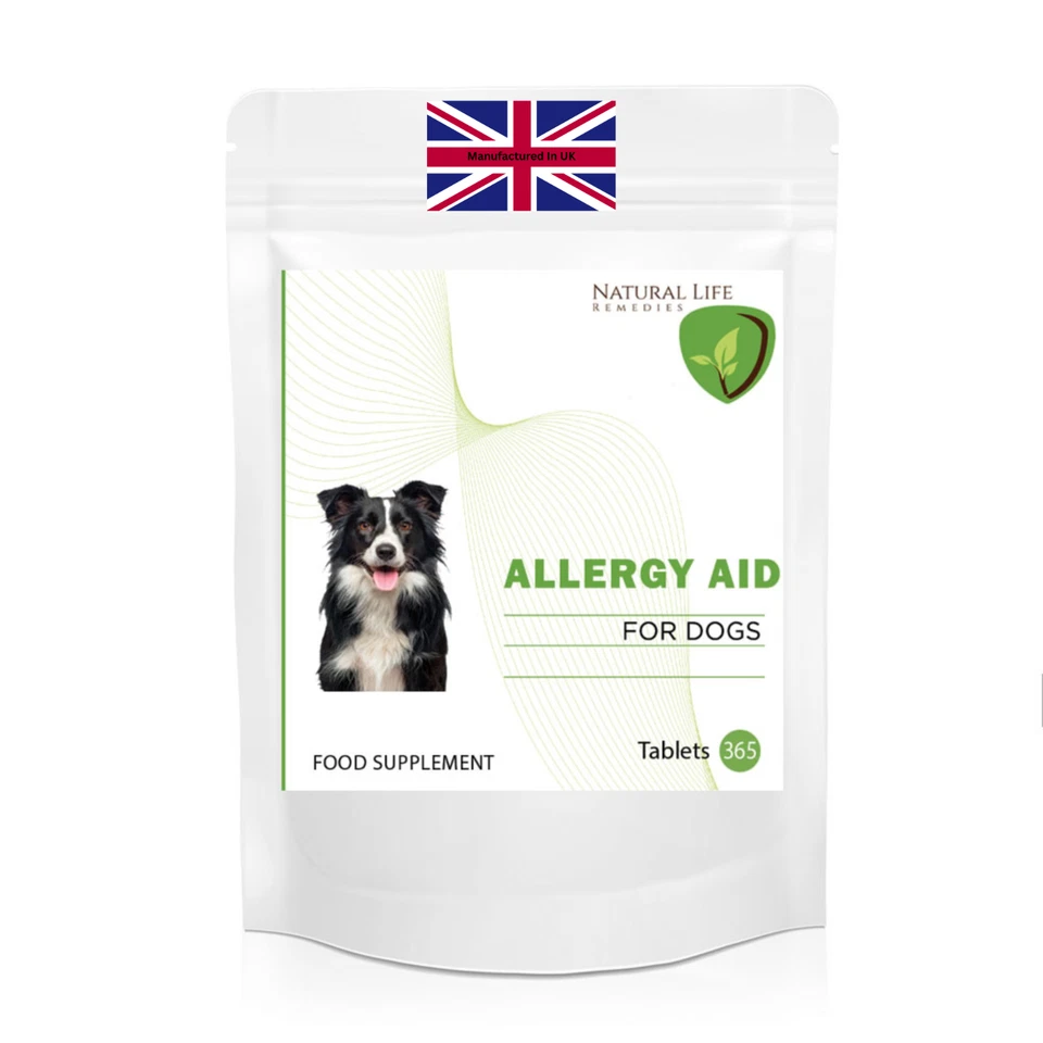 NATURAL LIFE REMDIES FOR DOGS Dog Allergy Tablets - Itchy Skin Relief & Immunity Boost - Anti-Itch Formula UK