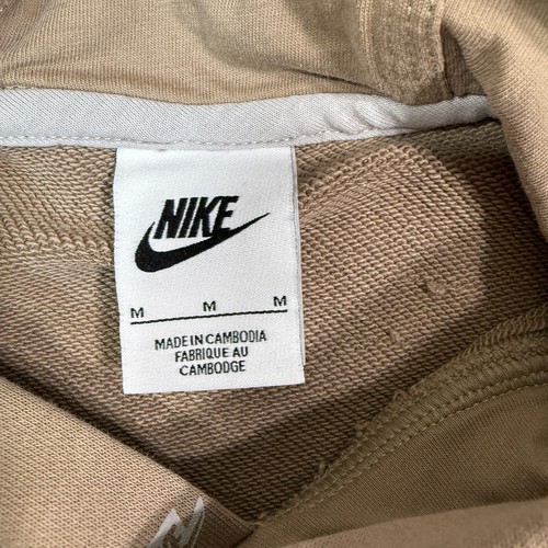 Nike Pullover Hoodie All Over Print Size Kids Youth Medium Beige - Picture 4 of 8
