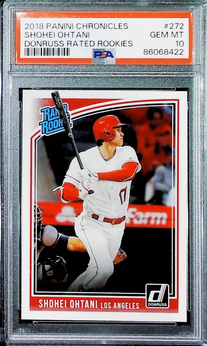 Low Pop 2018 Chronicles Donruss Rated Rookie #272 Shohei Low Pop 2018 Chronicles Donruss Rated Rookie #272 Shohei