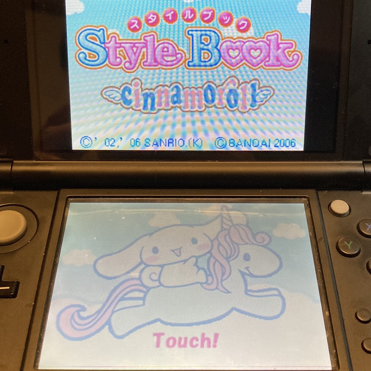 Nintendo DS Style Book Cinnamoroll Japanese Schedule Book Games 