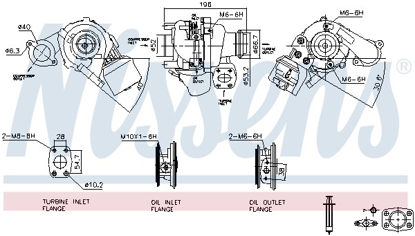 93258 Nissens Lader, Aufladung FüR CitroËN,Ds,Ford,Opel,Peugeot,Toyota,Vauxhall-image