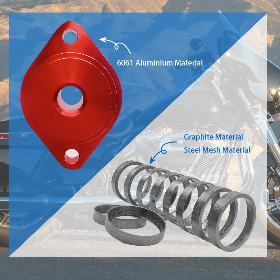 Exhaust Seal Install Tool & Tapered Gasket for Harley Softail Fat Boy Dyna 84-23 - Image 4 of 4