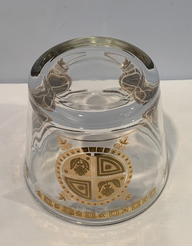 Rare 1950's Culver Coronet Pattern 5" Tall Ice Bucket 22K Gold Mint Condition! - Picture 11 of 12