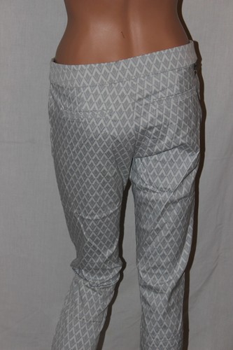 NUOVO MOVETES DONNA GRIGIO ARDESIA JACQUARD SMOKING PANTALONI DA GOLF GAMBA DRITTA VARI - Foto 8 di 17