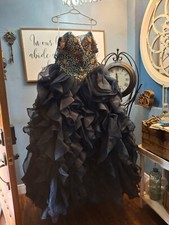Navy Blue Quincea era Dress