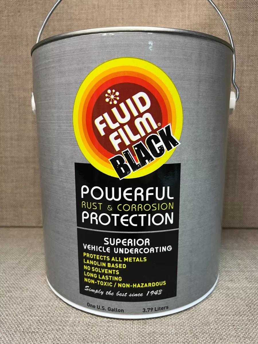 Gallon Fluid Film Black Undercoat with Standard Spray Gun, Qt Bottle, 25  plugs 81991122070