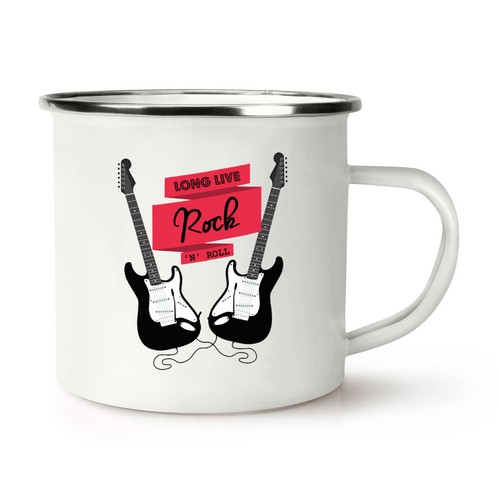 Taza de guitarra eléctrica de rock n roll larga retro 5055889827342 |