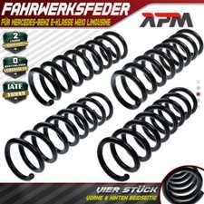 4x Fahrwerksfeder Vorne Hinten für Mercedes-Benz E-Klasse W210 Limousine 95-02