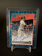2020 Panini Donruss Optic Mauricio Dubon Rated Rookie Signature Teal Velo  23/35
