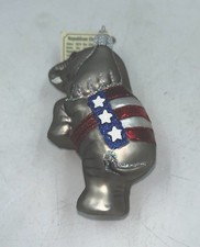 Merck Family  s Old World Christmas REPUBLICAN ELEPHANT ORNAMENT With Tag