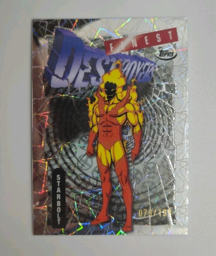 2025 Topps Finest X-Men '97 Starbolt Destroyers Uncommon Laser 79/199 #75