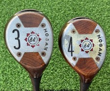 Ben Hogan Golf Persimmon 3  4 Fairway Wood Set Right Handed Steel Apex Regular