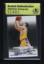 BAS 2009-10 Panini Prestige Gail Goodrich #127 Seal of Authenticity Auto HOF ur8