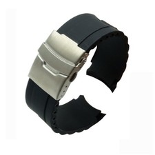 Cinturino orologio 22 mm curva silicone PER ORIENT RAY 2 Raven II AA02005D cinturino nero