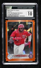 2022 Pro Debut Chrome Orange Lava Refractor 12/25 Roismar Quintana CGC 10 09om